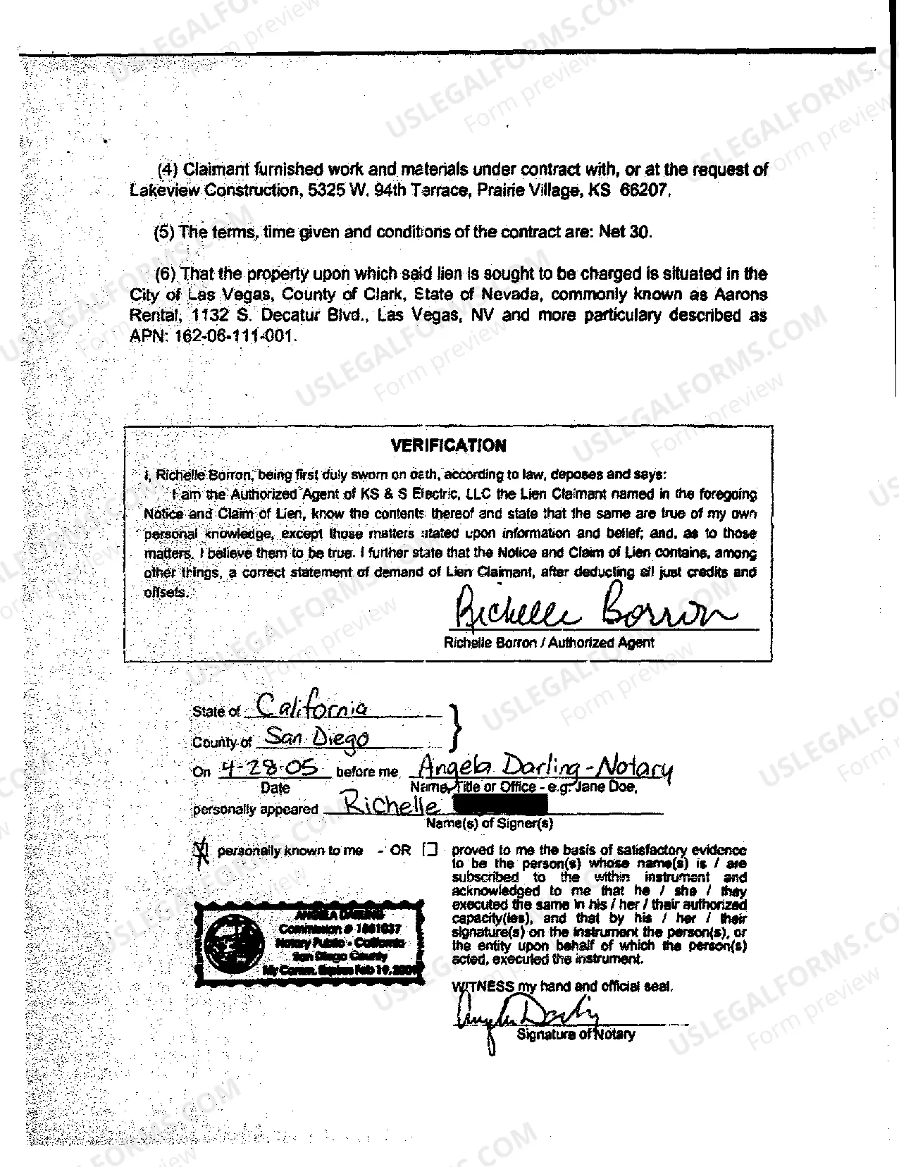 Preview Claim of Mechanics' Lien