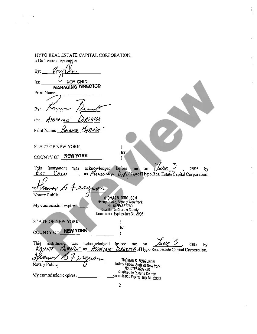 Preview Recognizance of Subordinate Assignment of Leases and Rents