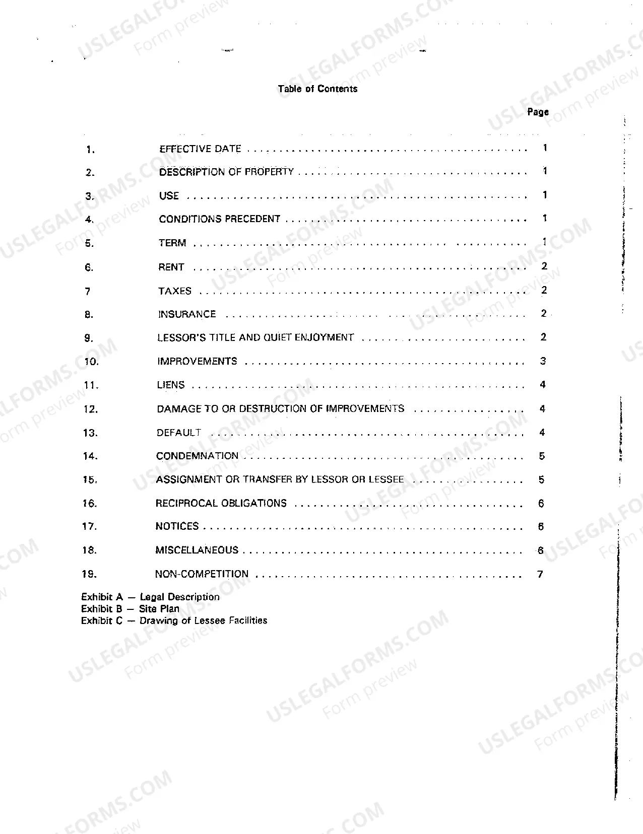 Preview Ground Lease Granted to Water Company