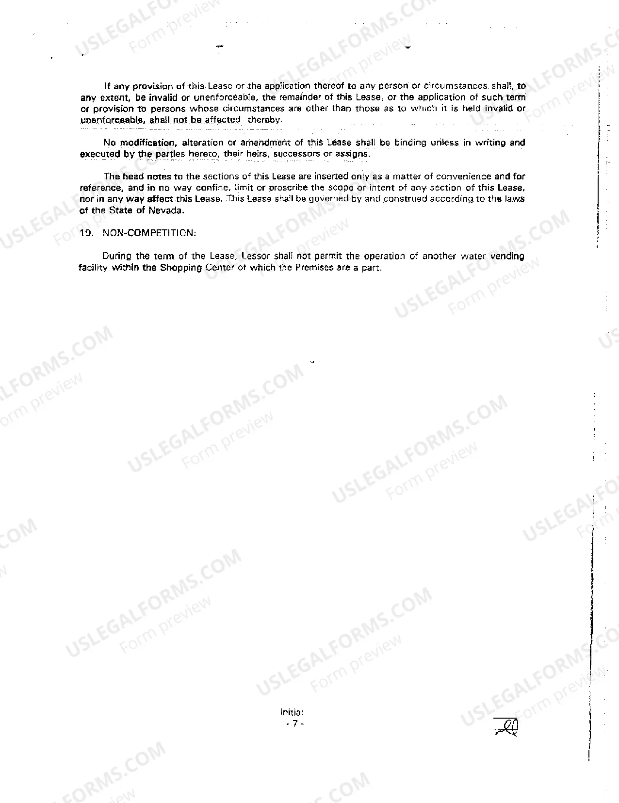 Preview Ground Lease Granted to Water Company