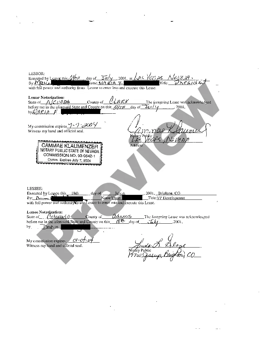 Preview Lease Involving Water Rights