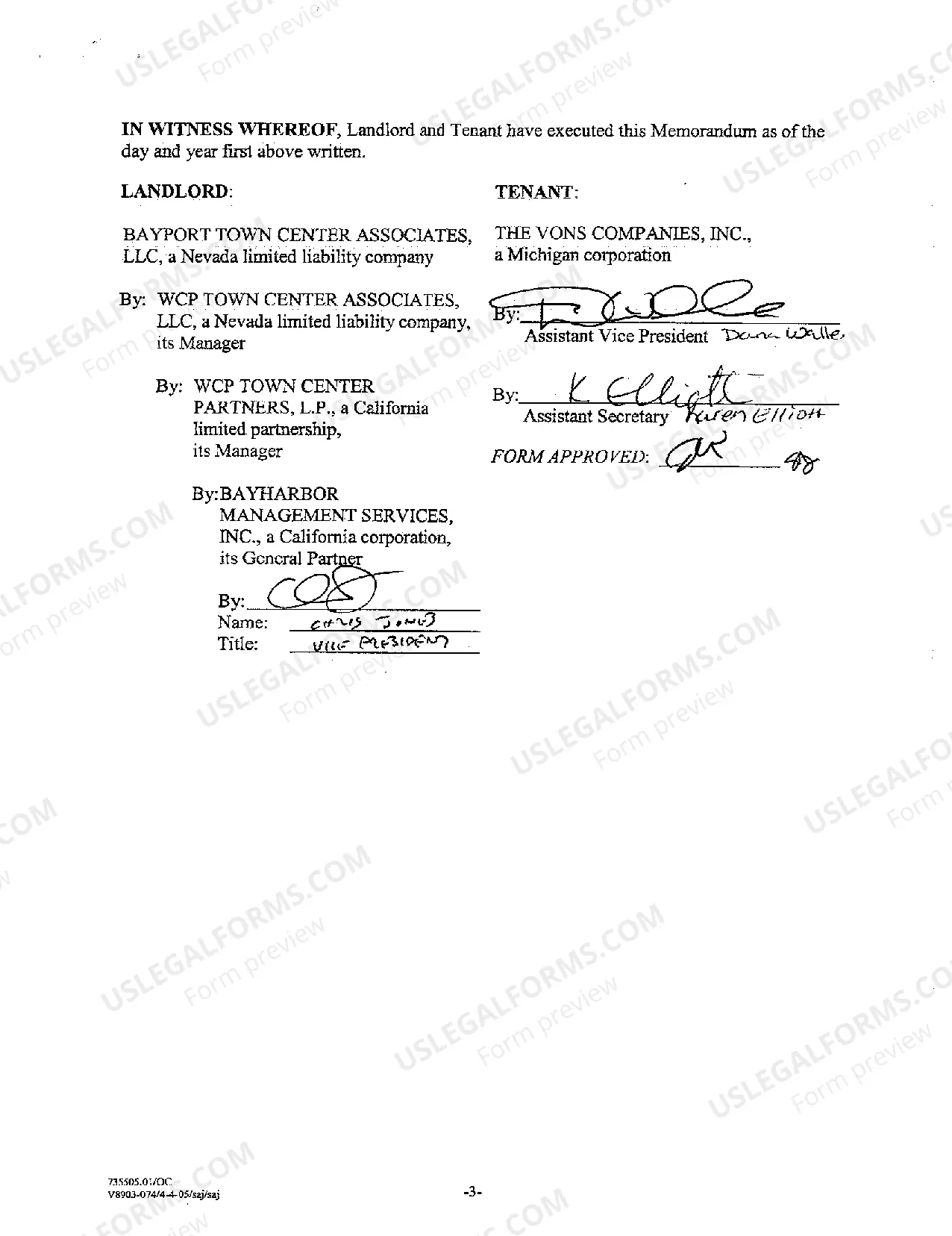 Preview Memorandum of Shopping Center Pad Ground Lease