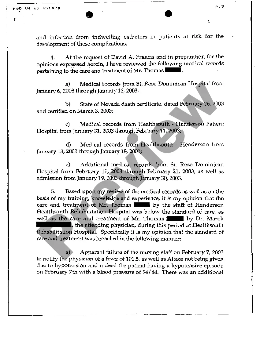 Preview Complaint - Arbitration Exemption, Wrongful Death, Medical Malpractice