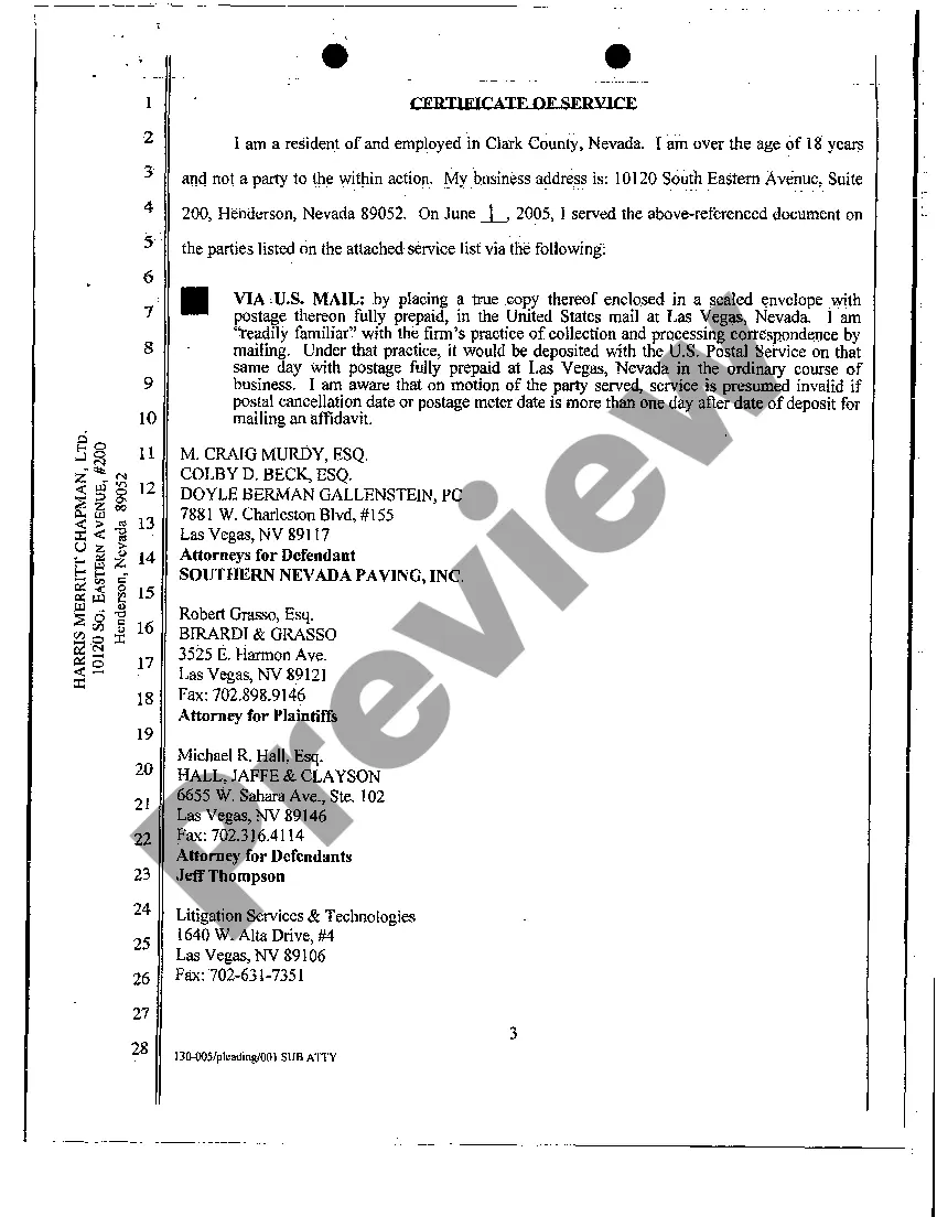 Preview Substitution of Attorneys for a Defendant