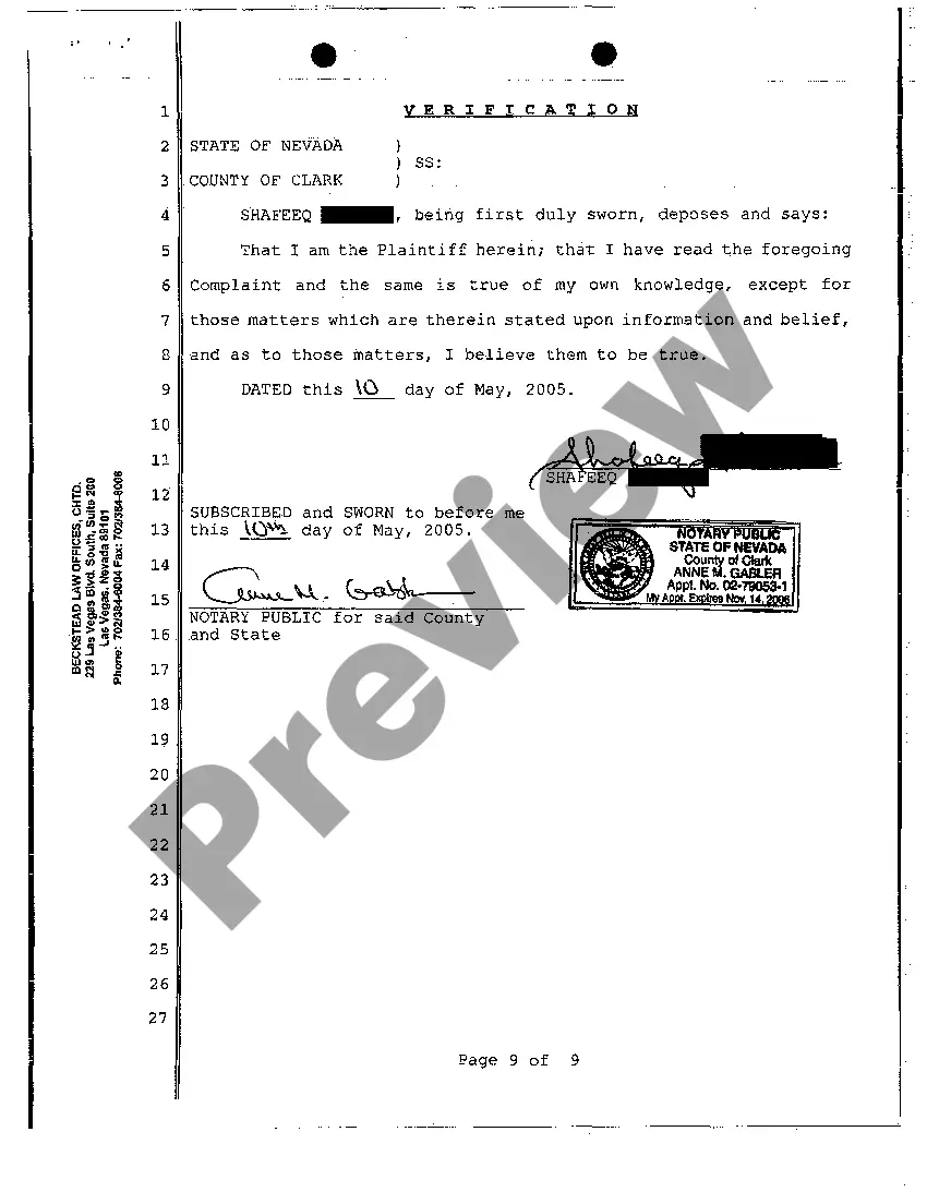 Get Verified Complaint - Complaint to Quiet Title Due to Forged Quitclaim Deed Preview Verified Complaint - Complaint to Quiet Title Due to Forged Quitclaim Deed