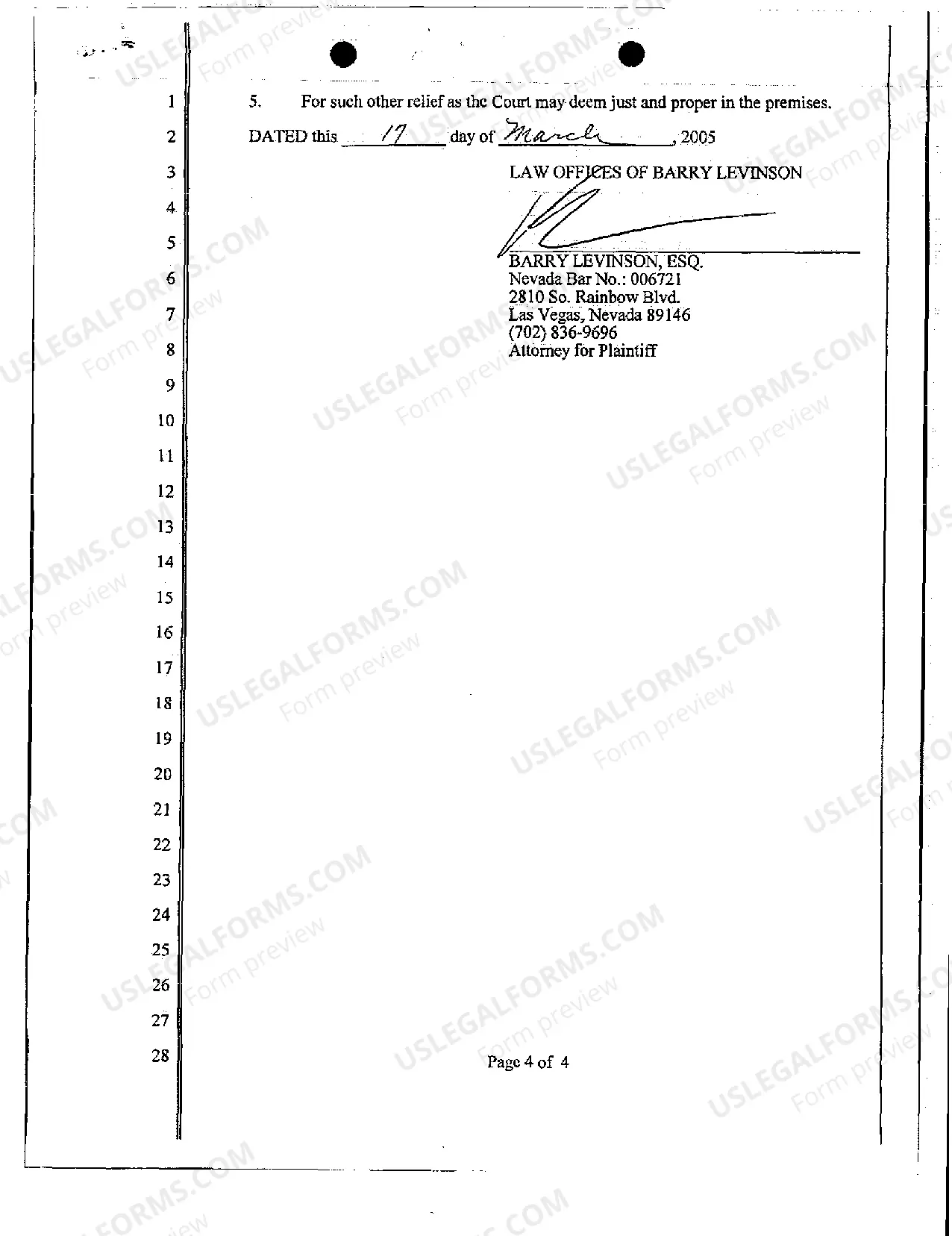 Preview Complaint - Personal Injury Slip and Fall in a Restroom of Casino