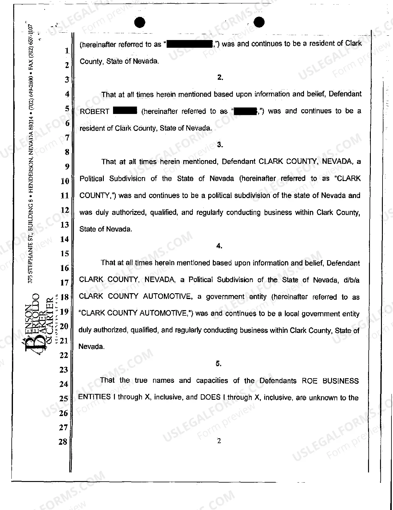 Preview Complaint - Vicarious Liability of Employer for Negligent Motor Vehicle Accident in the Scope of Employment