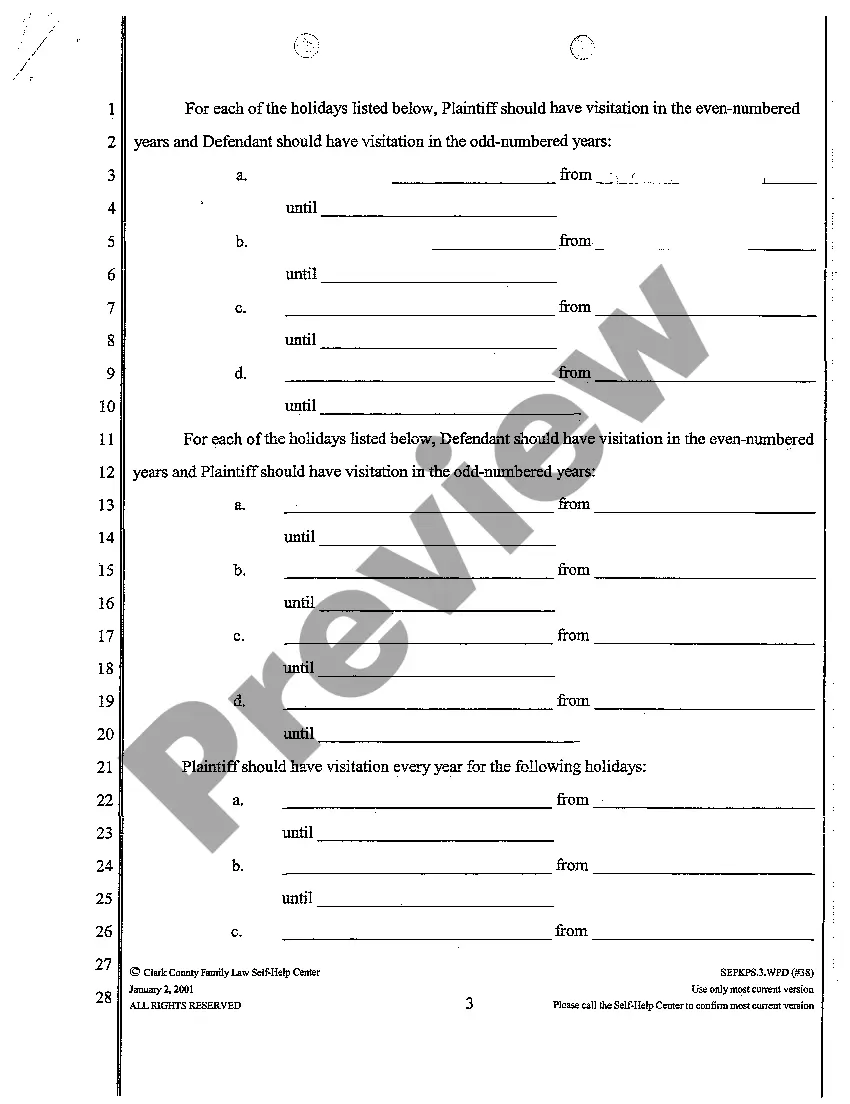 Preview Complaint for Separate Maintenance with 2 Minor Children