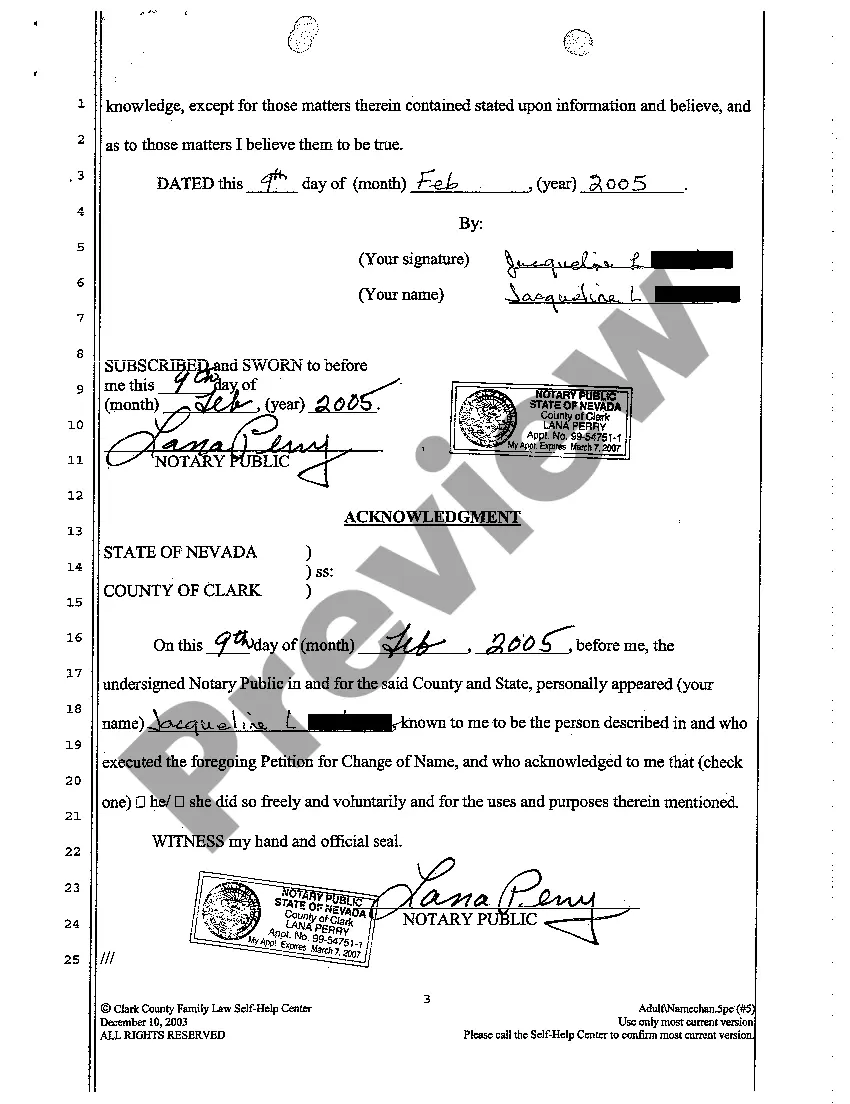 Get Petition for Change of Name of Adult Preview Petition for Change of Name of Adult