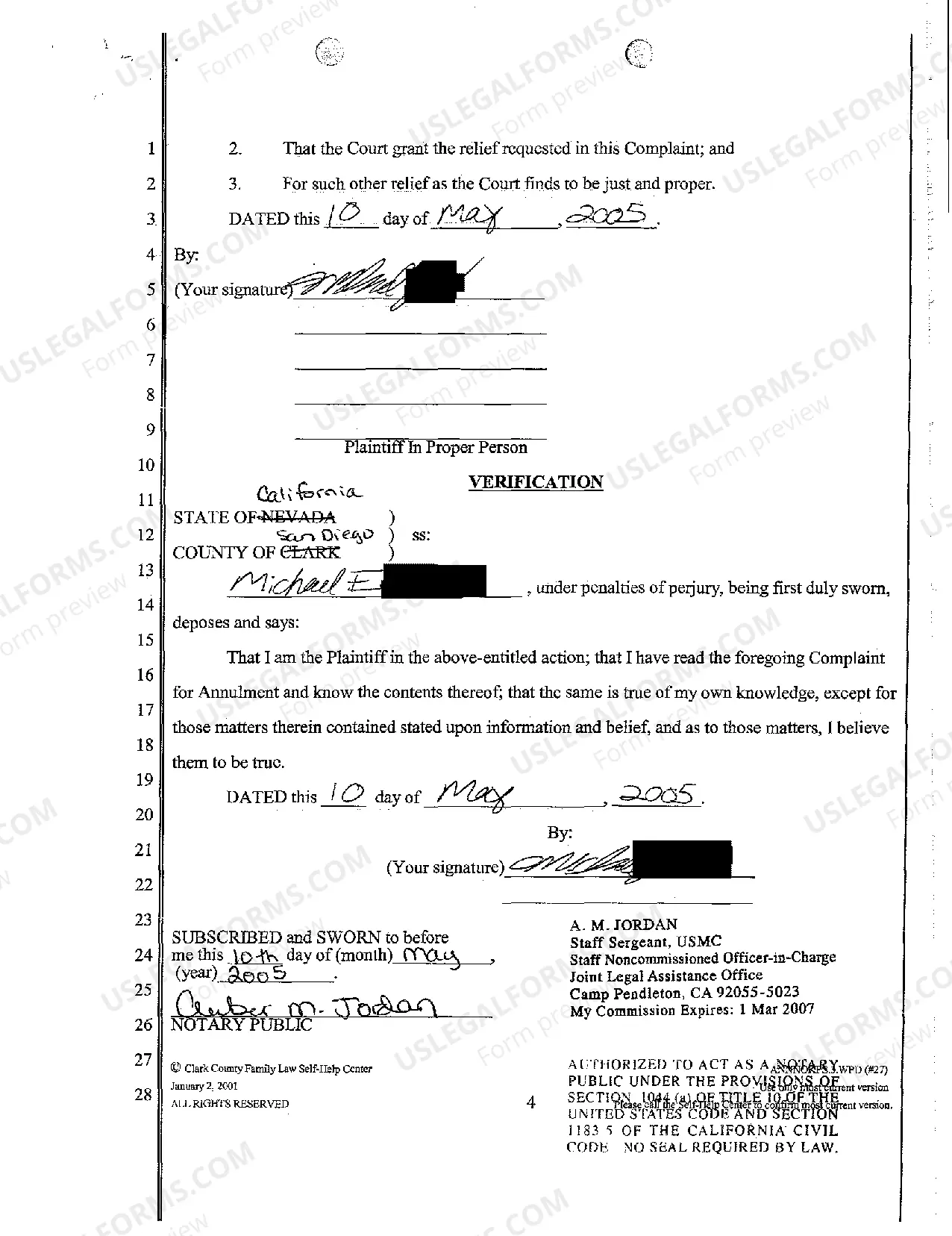 Preview Complaint for Annulment