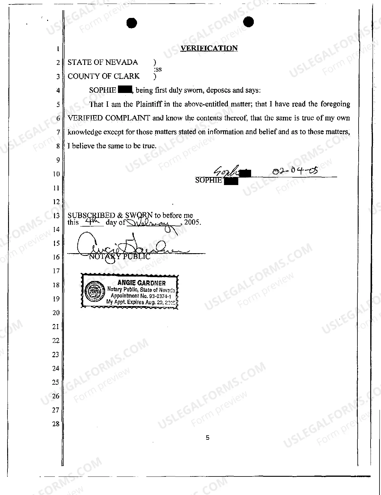 Preview Verified Complaint - Breach of Contract and Fraud in the Inducement of Signing Quitclaim Deed of Property