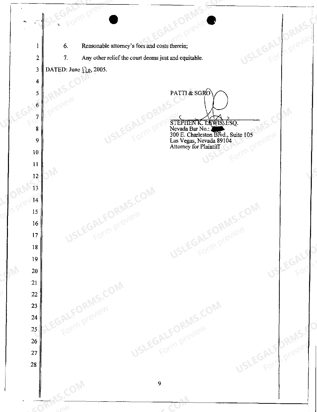 Preview Complaint - Libel, Slander, Defamation, and Wrongful Termination