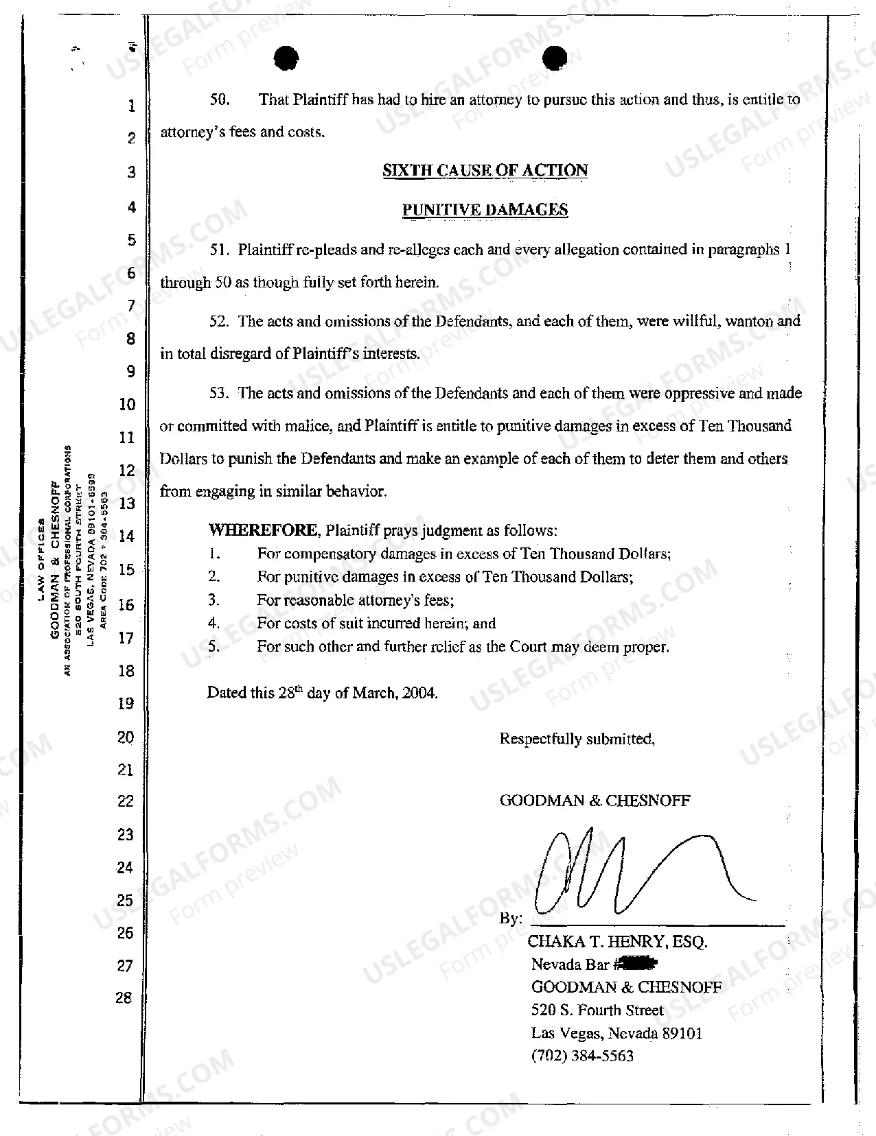 Preview Complaint for Medical Malpractice Resulting in the Spread of Infectious Disease