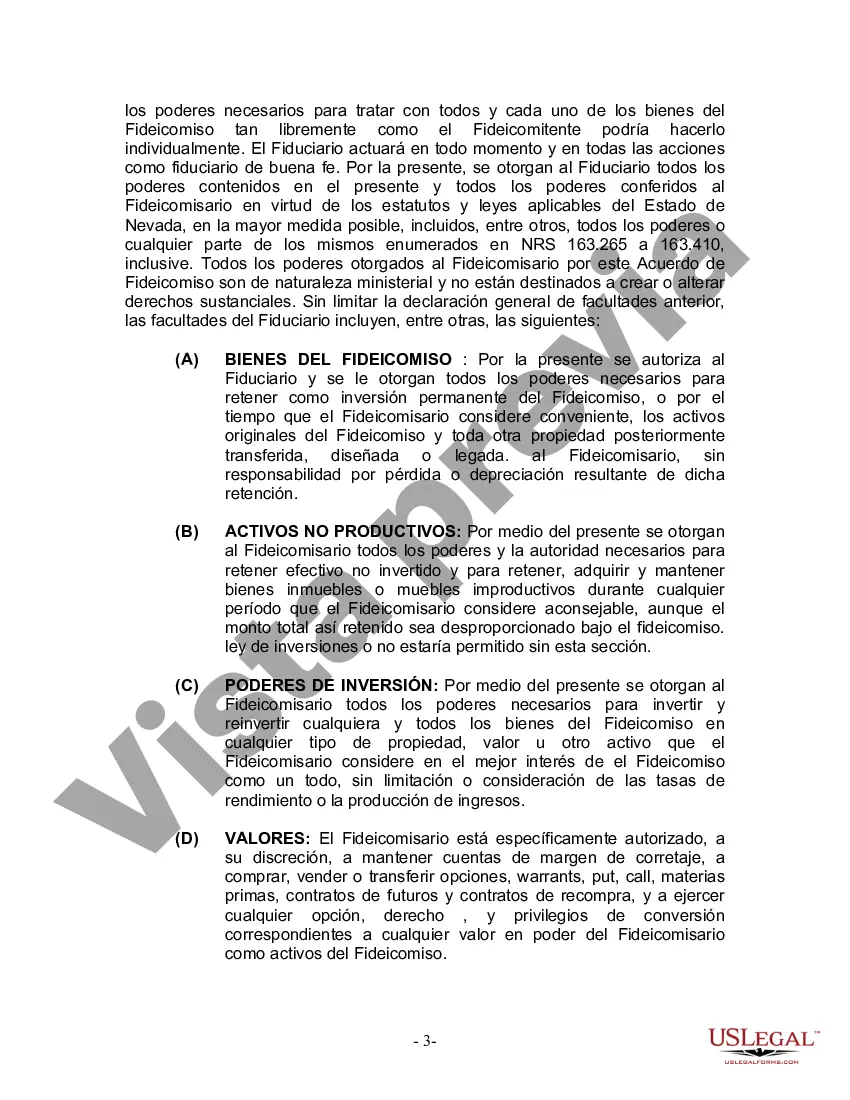 Preview Fideicomiso en Vida para Individuos Solteros, Divorciados o Viudos (o Viudos) con Hijos