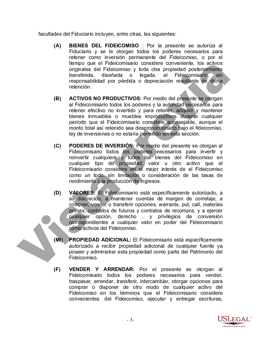 Preview Fideicomiso en vida para esposo y esposa con un hijo