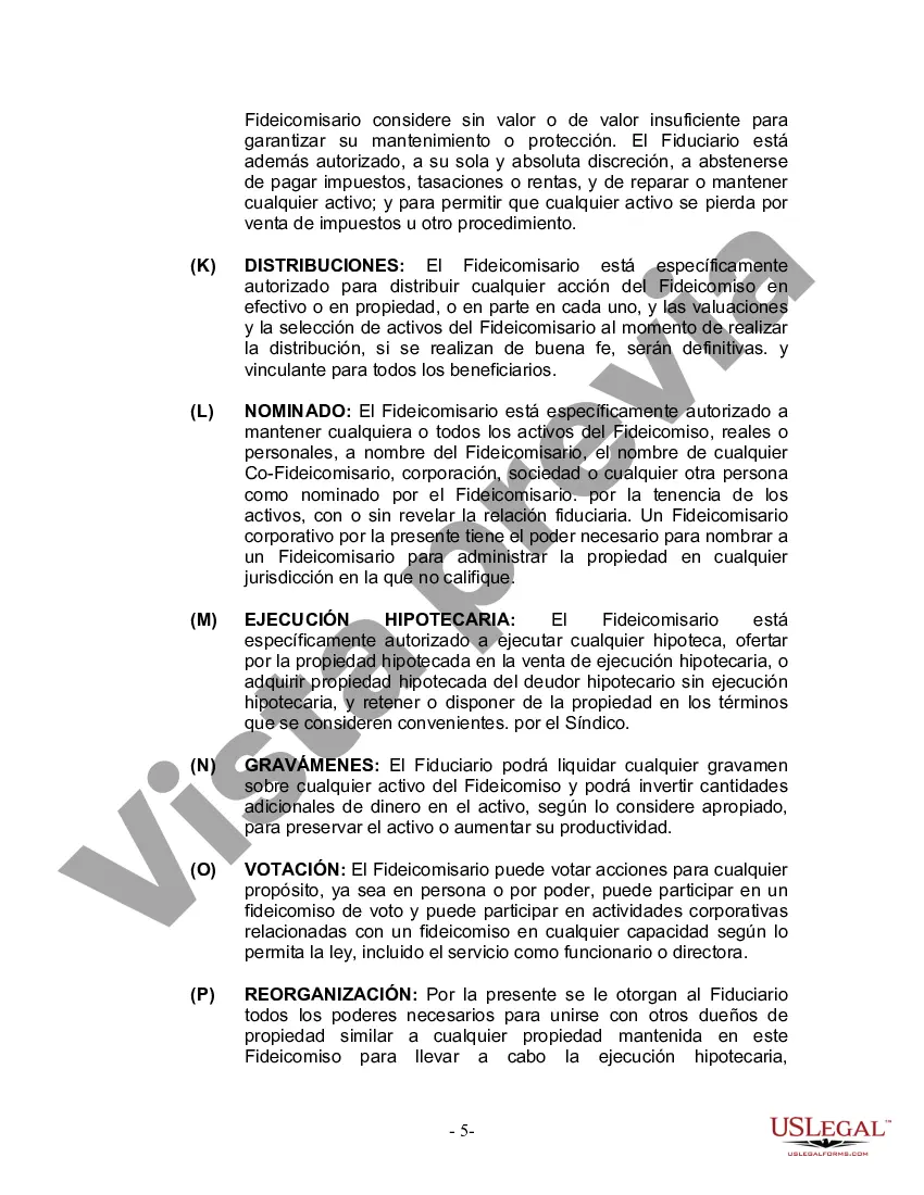 Preview Fideicomiso en vida para esposo y esposa con un hijo