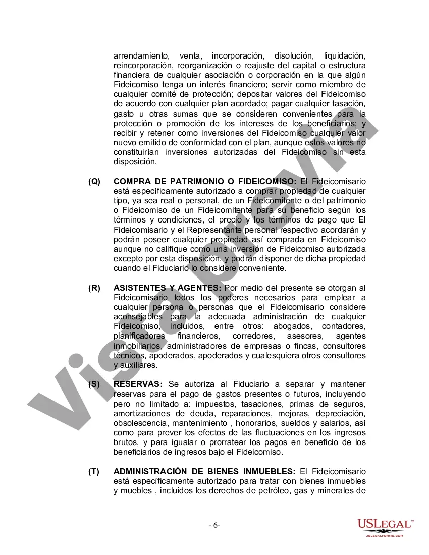 Preview Fideicomiso en vida para esposo y esposa con un hijo