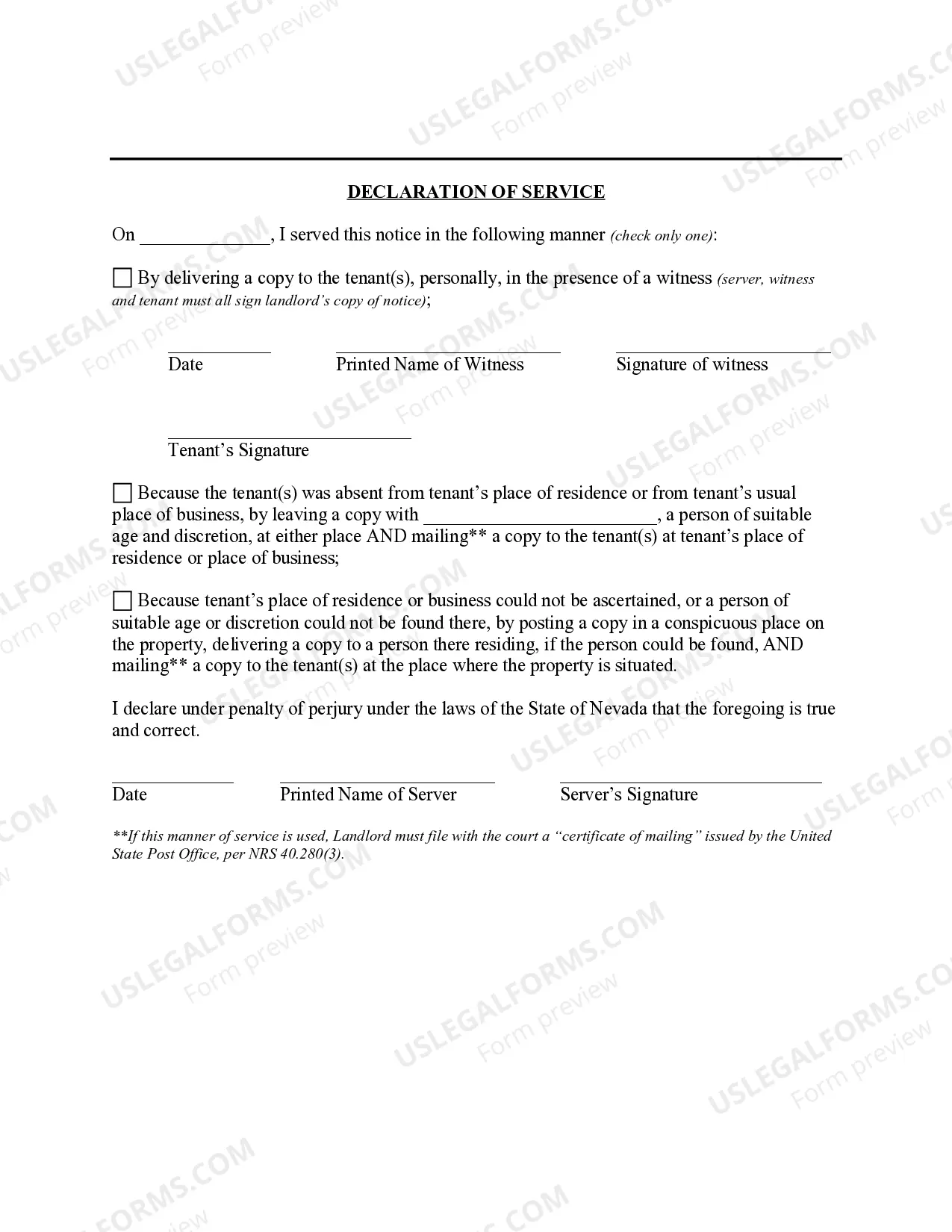 Preview Seven (7) Day Notice to Pay Rent or Quit