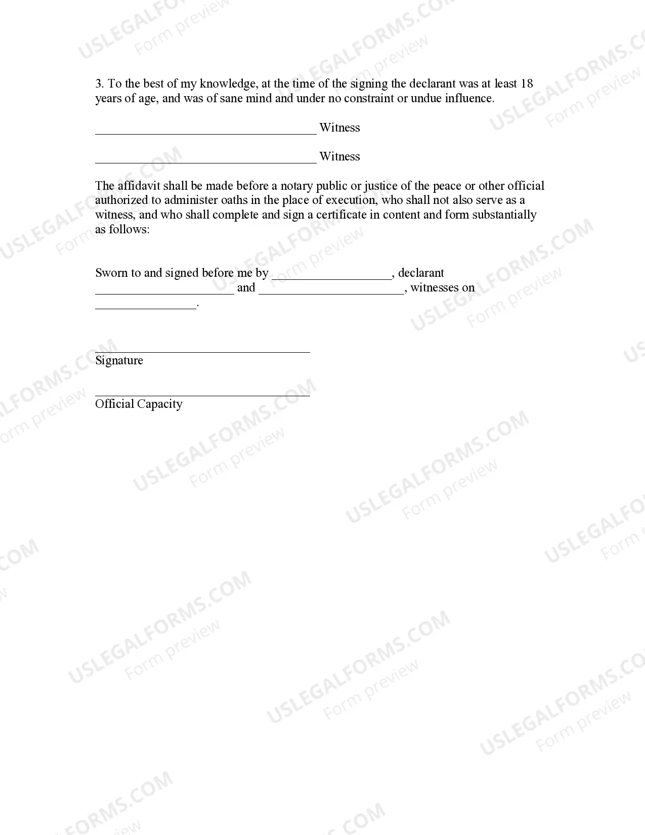 Preview Durable Power of Attorney for Health Care and Living Will