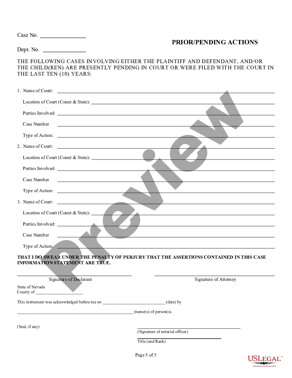 page 4 Personal Case Information Form preview