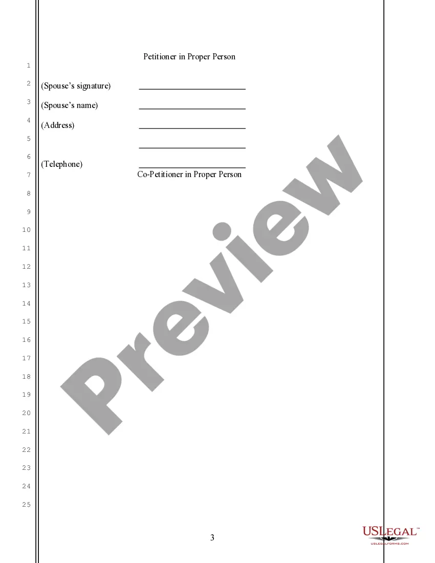 Preview Order for Change of Name for Family