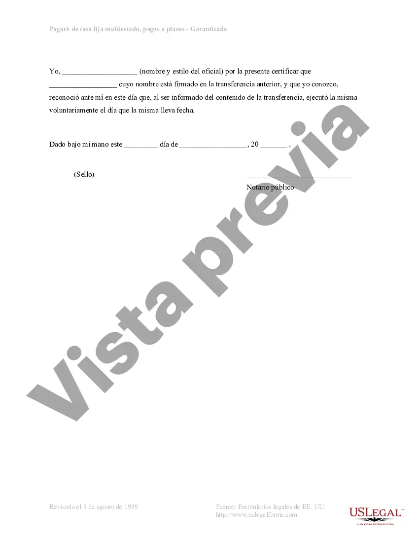 Get Pagaré a plazos de tasa fija de Nevada garantizado por bienes raíces comerciales Preview Pagaré a plazos de tasa fija de Nevada garantizado por bienes raíces comerciales