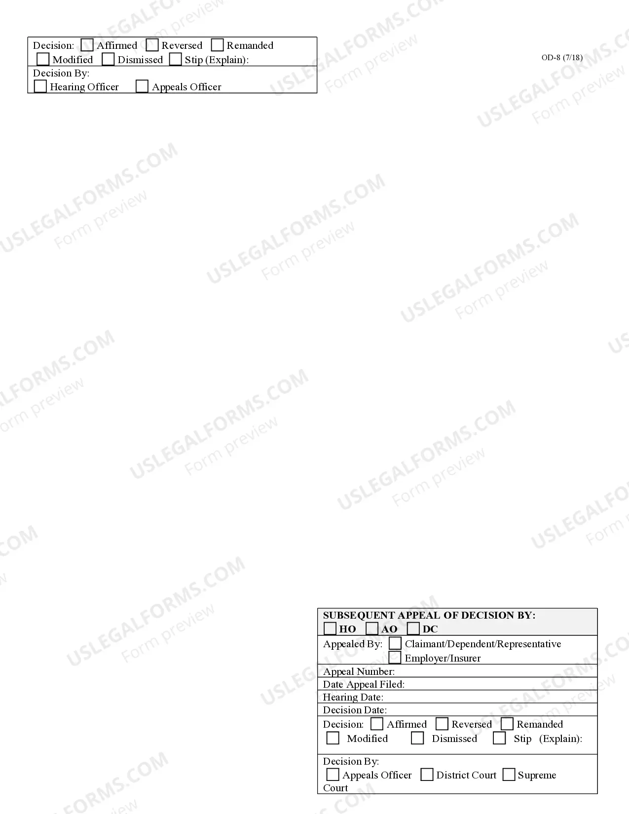 Preview Occupational Disease Claim Report