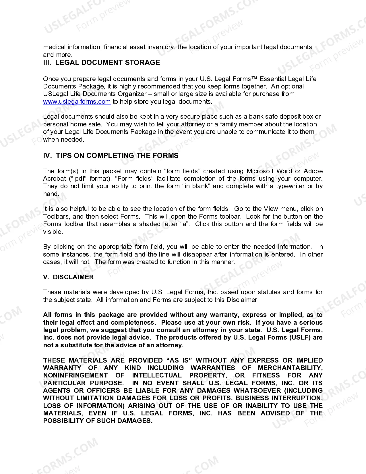 Preview Nevada Essential Legal Life Documents for Baby Boomers