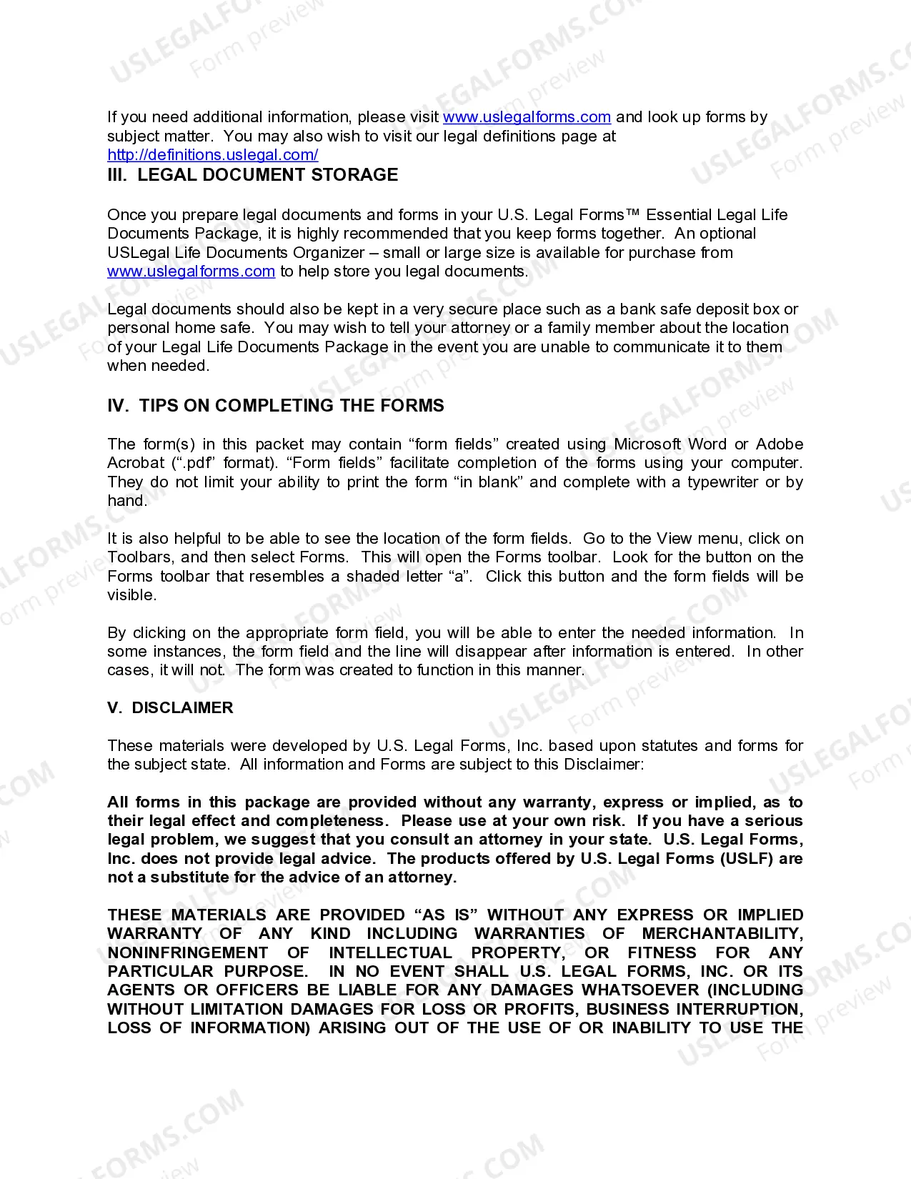 Preview Nevada Essential Legal Life Documents for Military Personnel