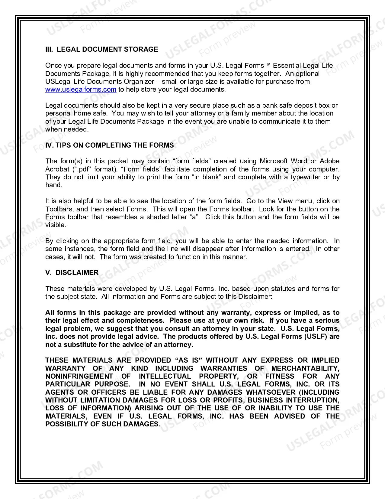 Preview Nevada Newly Divorced Individuals Package