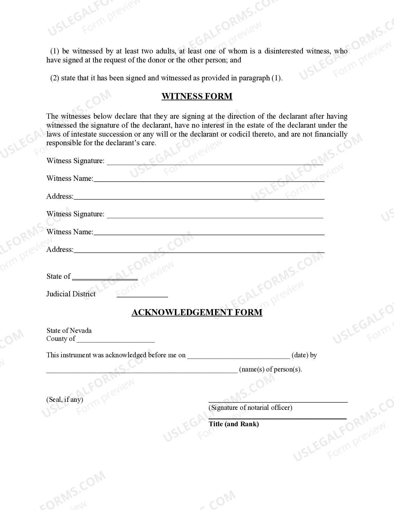 Preview Revised Uniform Anatomical Gift Act Donation