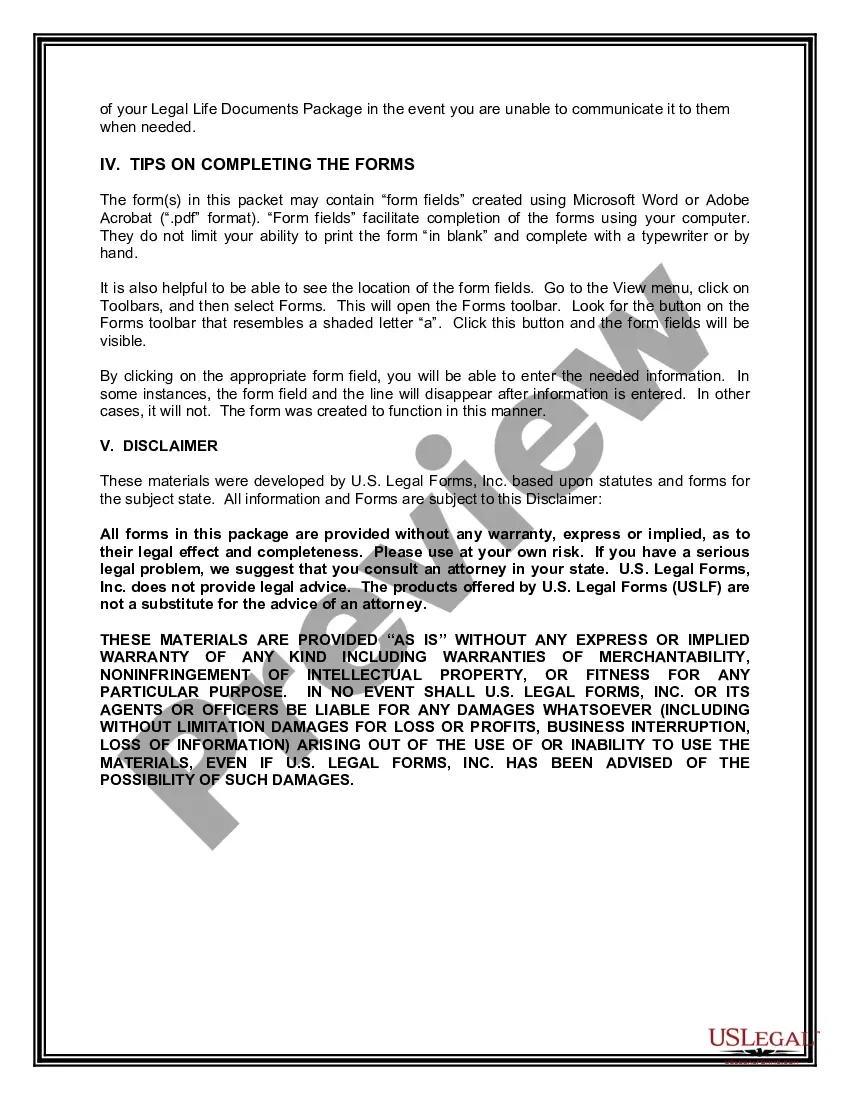 Preview Nevada Newly Widowed Individuals Package