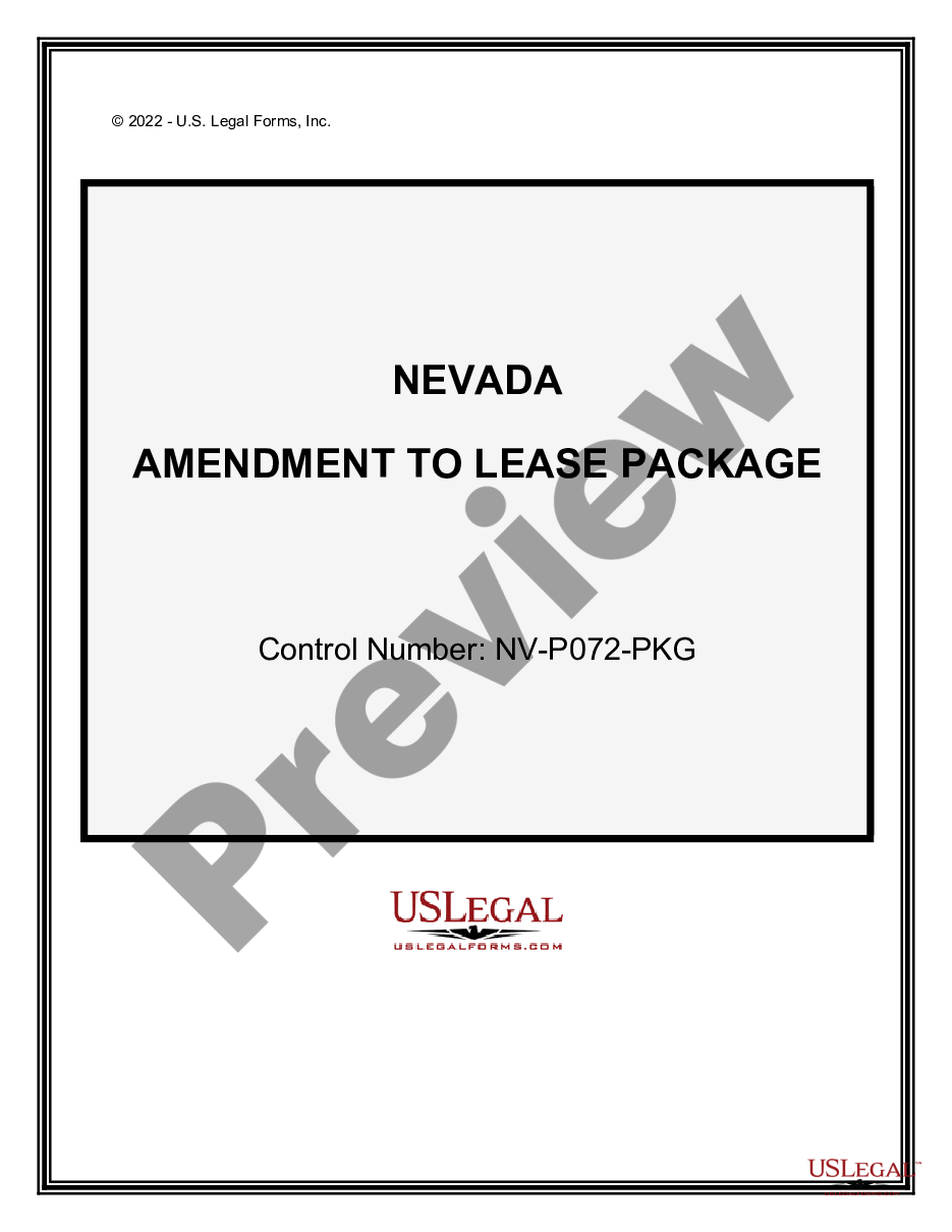 page 0 Amendment of Lease Package preview