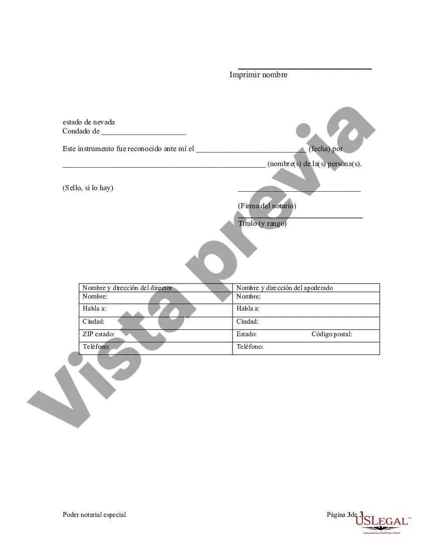 Preview Poder notarial especial o limitado para transacciones de venta de bienes raíces por parte del vendedor