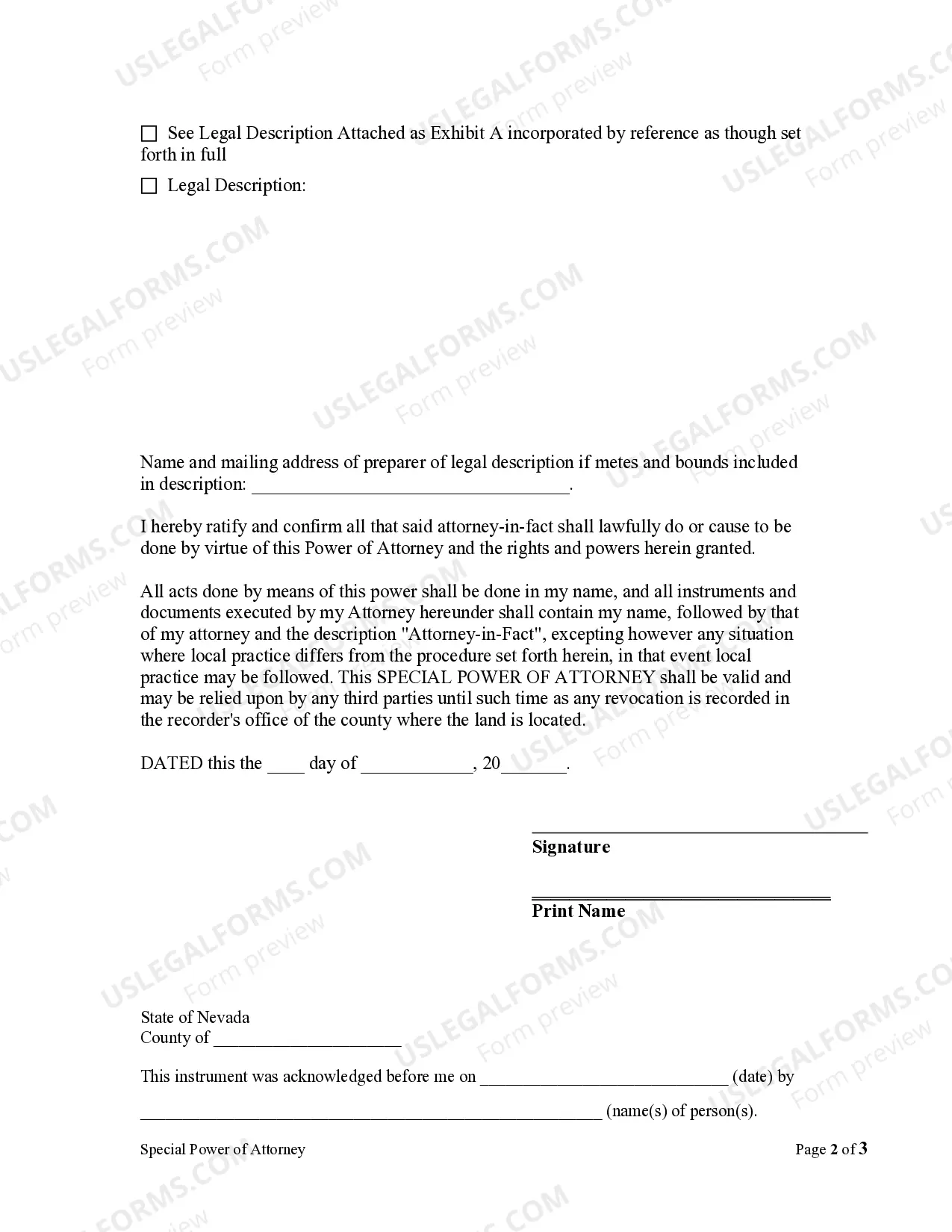 Preview Special or Limited Power of Attorney for Real Estate Sales Transaction By Seller