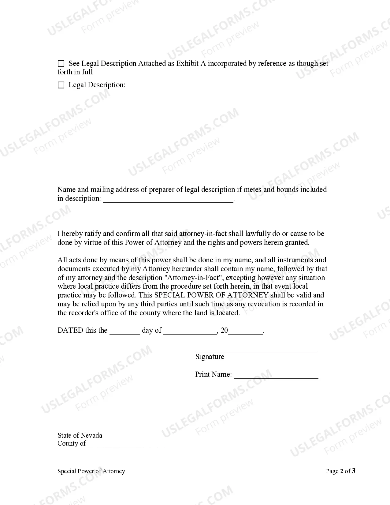 Preview Special or Limited Power of Attorney for Real Estate Purchase Transaction by Purchaser