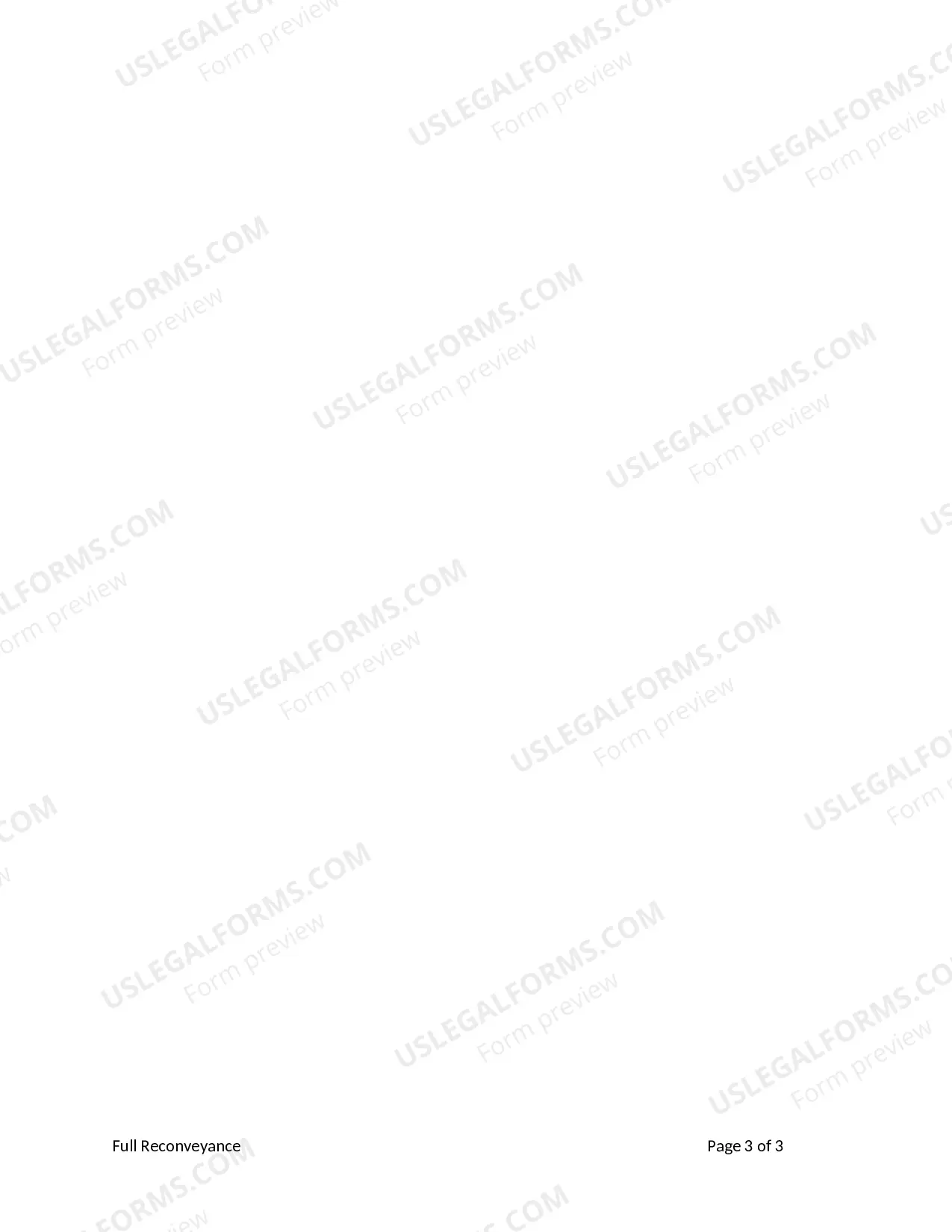 Preview Full Reconveyance of Deed of Trust by Individual Trustee