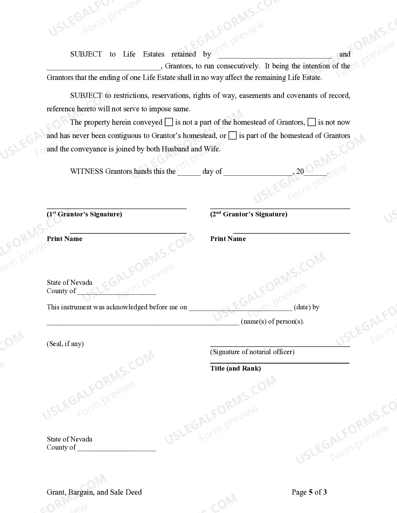 Preview Warranty Deed for Parents to Child with Reservation of Life Estate