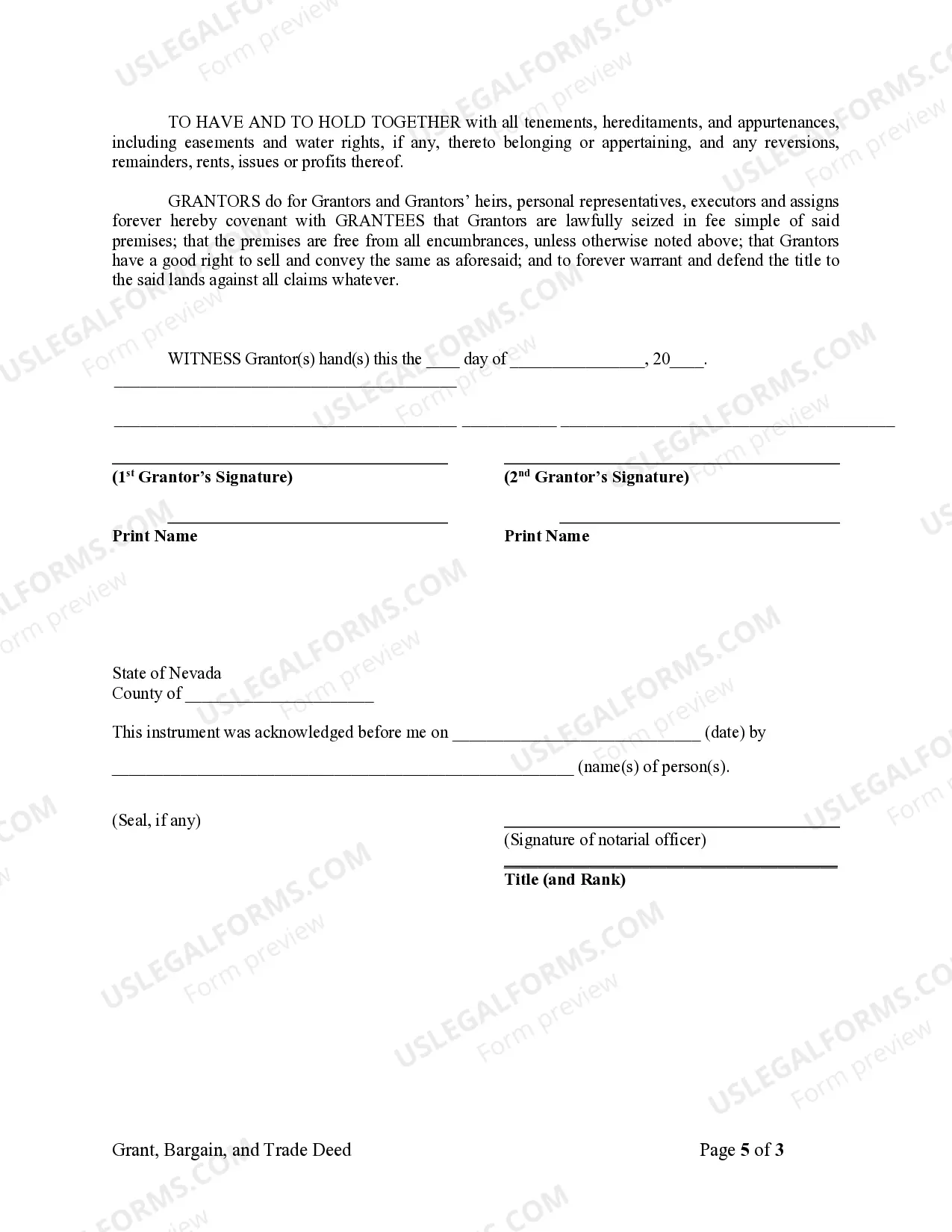 Preview Grant Deed from Husband and Wife to Three Individuals as Tenants in Common