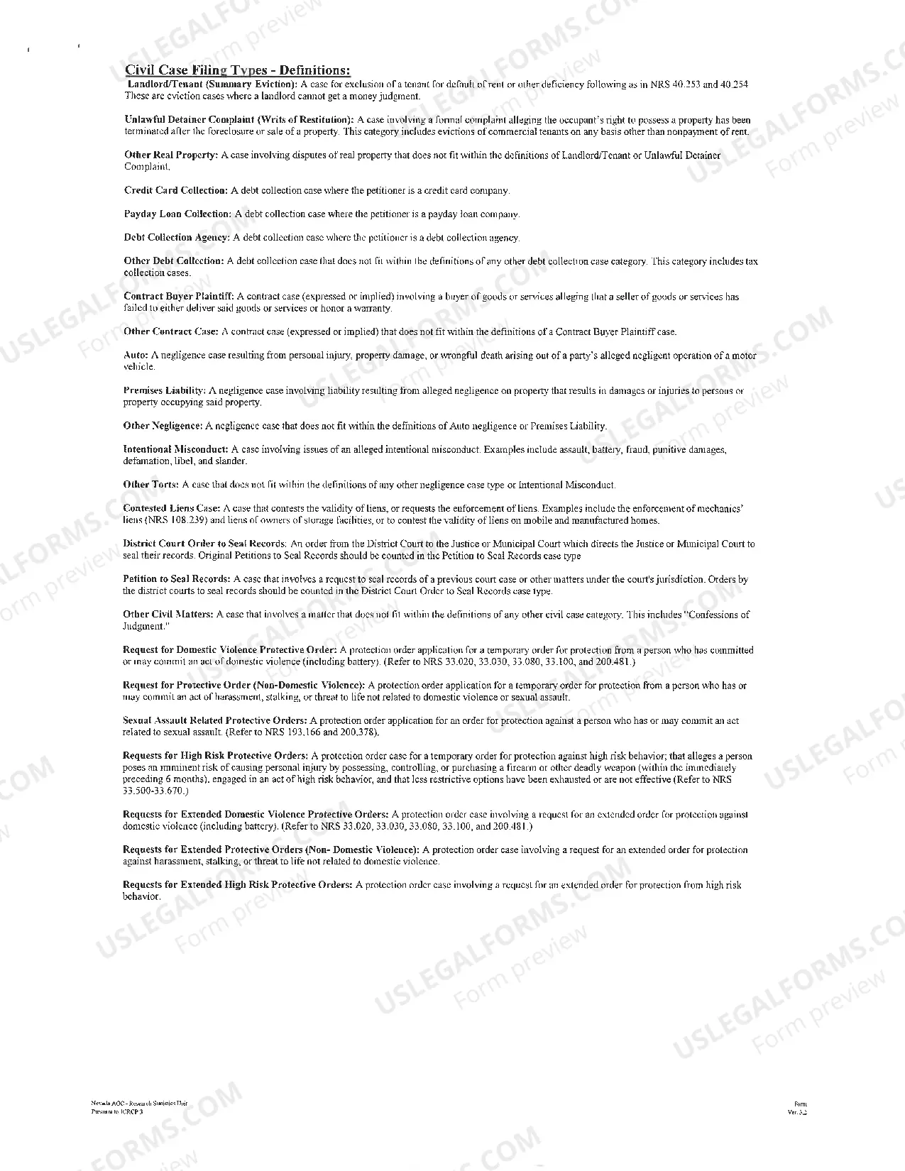 Preview Small Claims Application Form