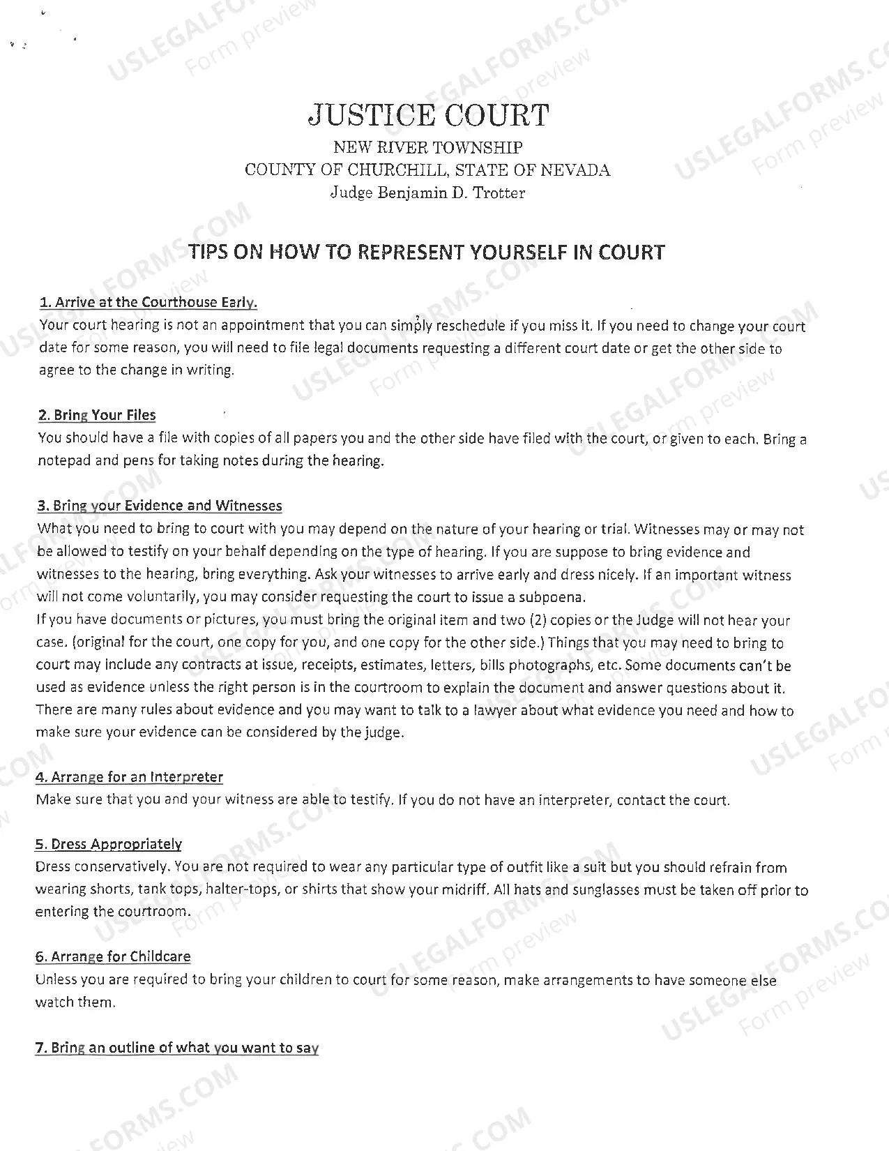 Preview Small Claims Application Form