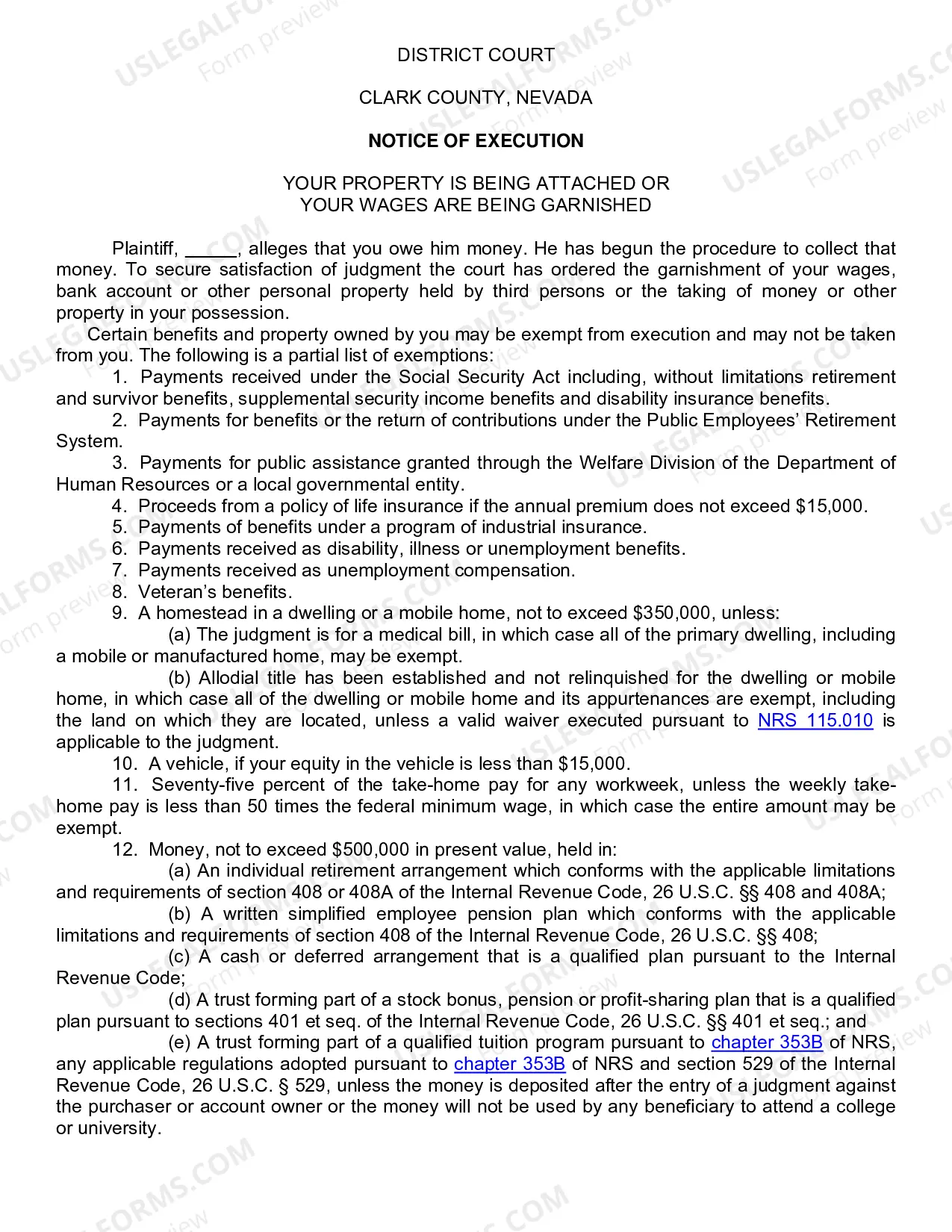 Preview Writ of Attachment