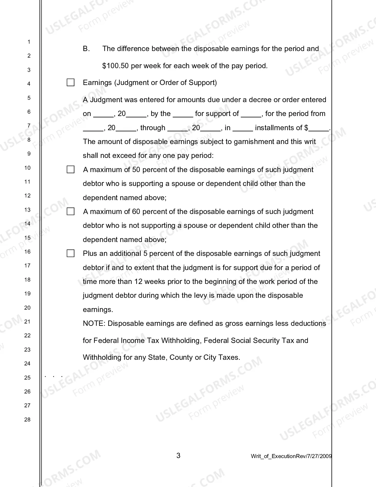 Preview Writ of Execution