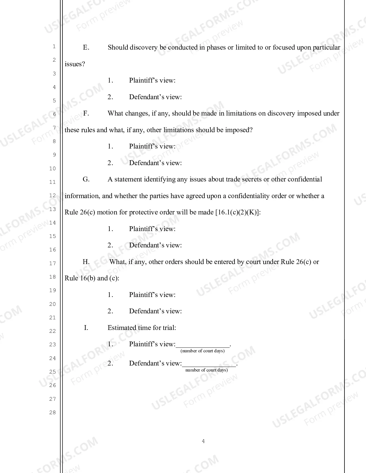 Preview Joint Case Conference Report Form