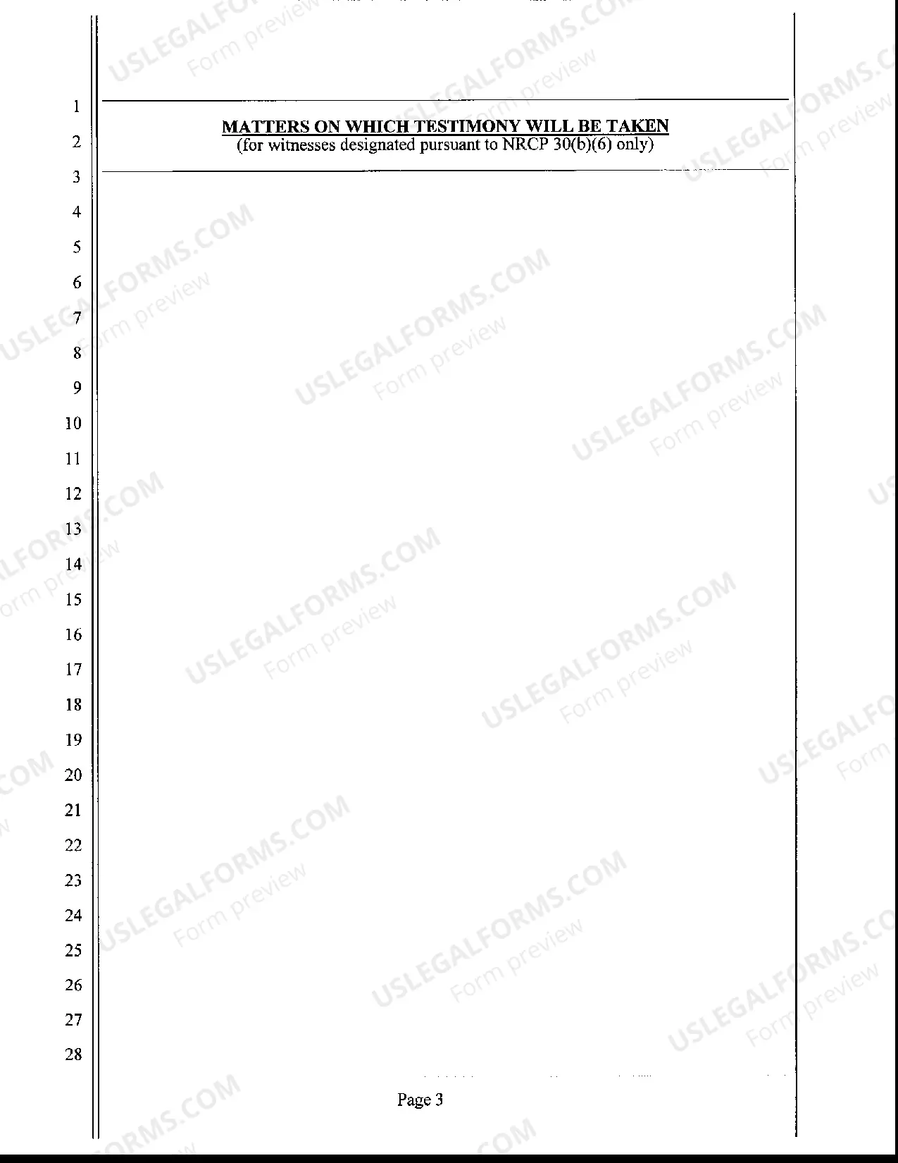 Preview Deposition Subpoena (Duces Tecum)