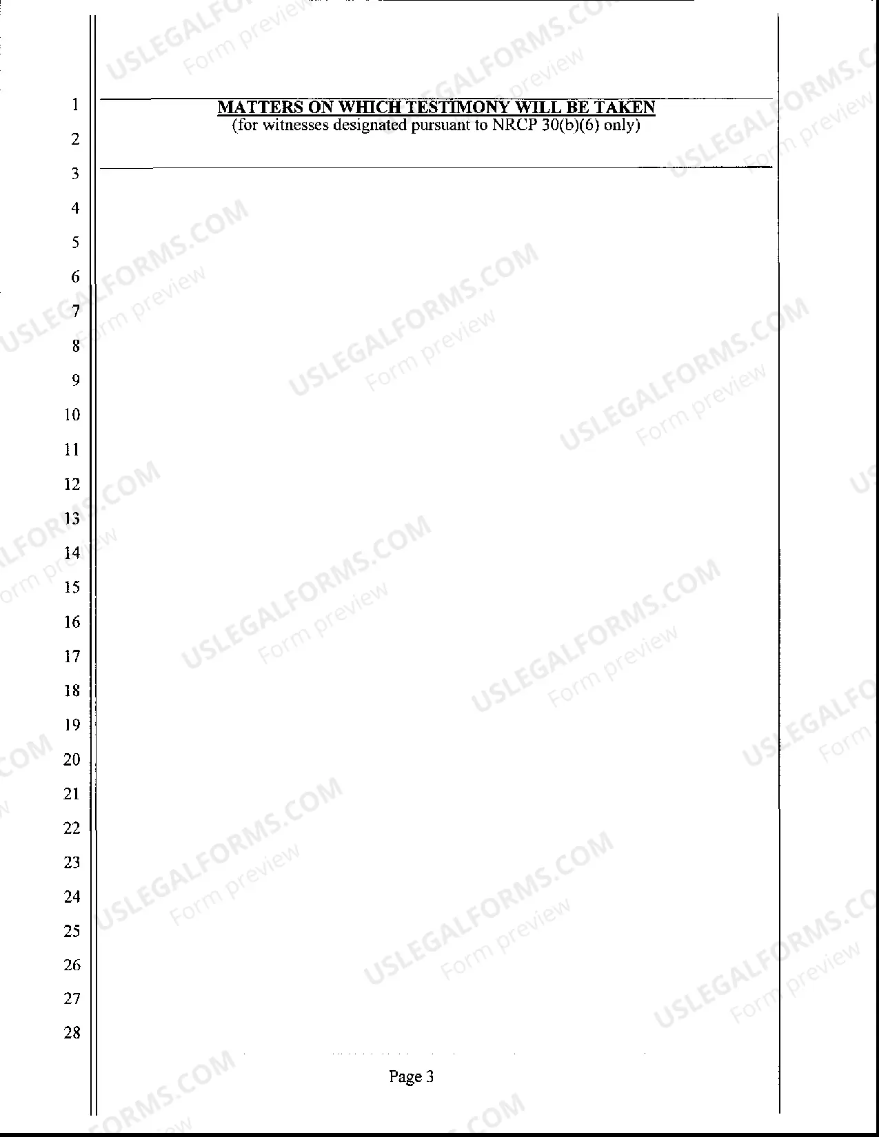 Preview Deposition Subpoena