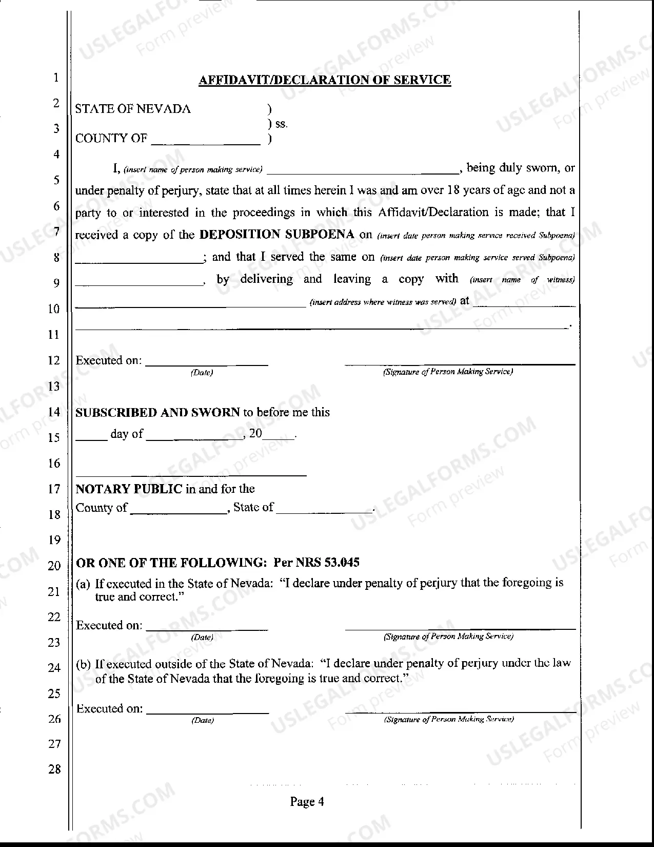 Preview Deposition Subpoena