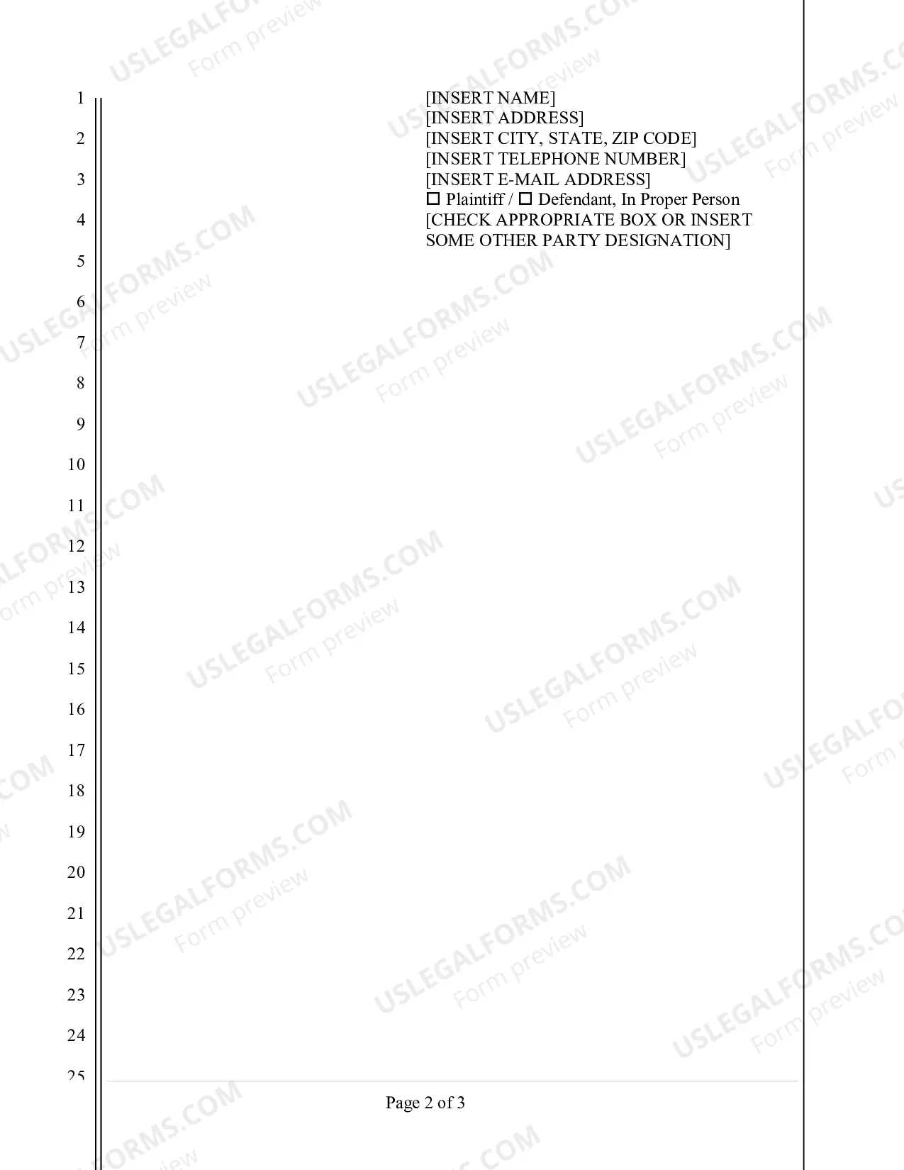 Preview Blank Document (word fillable)