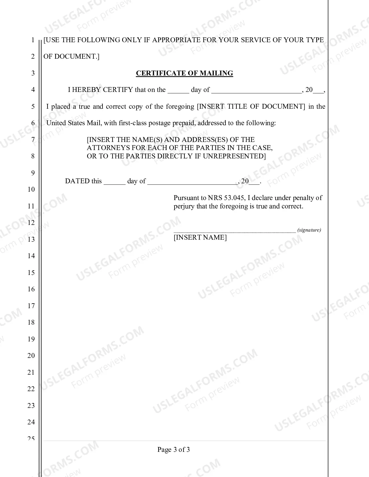 Preview Blank Document (word fillable)
