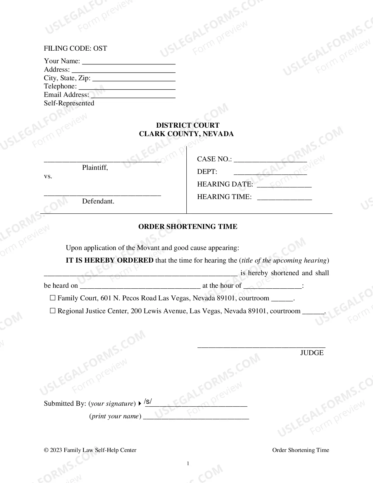 Preview Order Shortening Time Packet